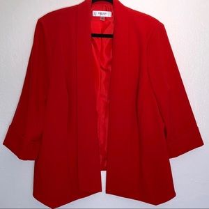 NWOT Jones Studio Red Jacket-Blazer